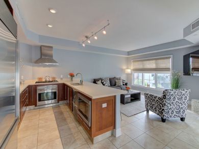 Two Bedroom Two Bathroom Condo Across Street from Beach